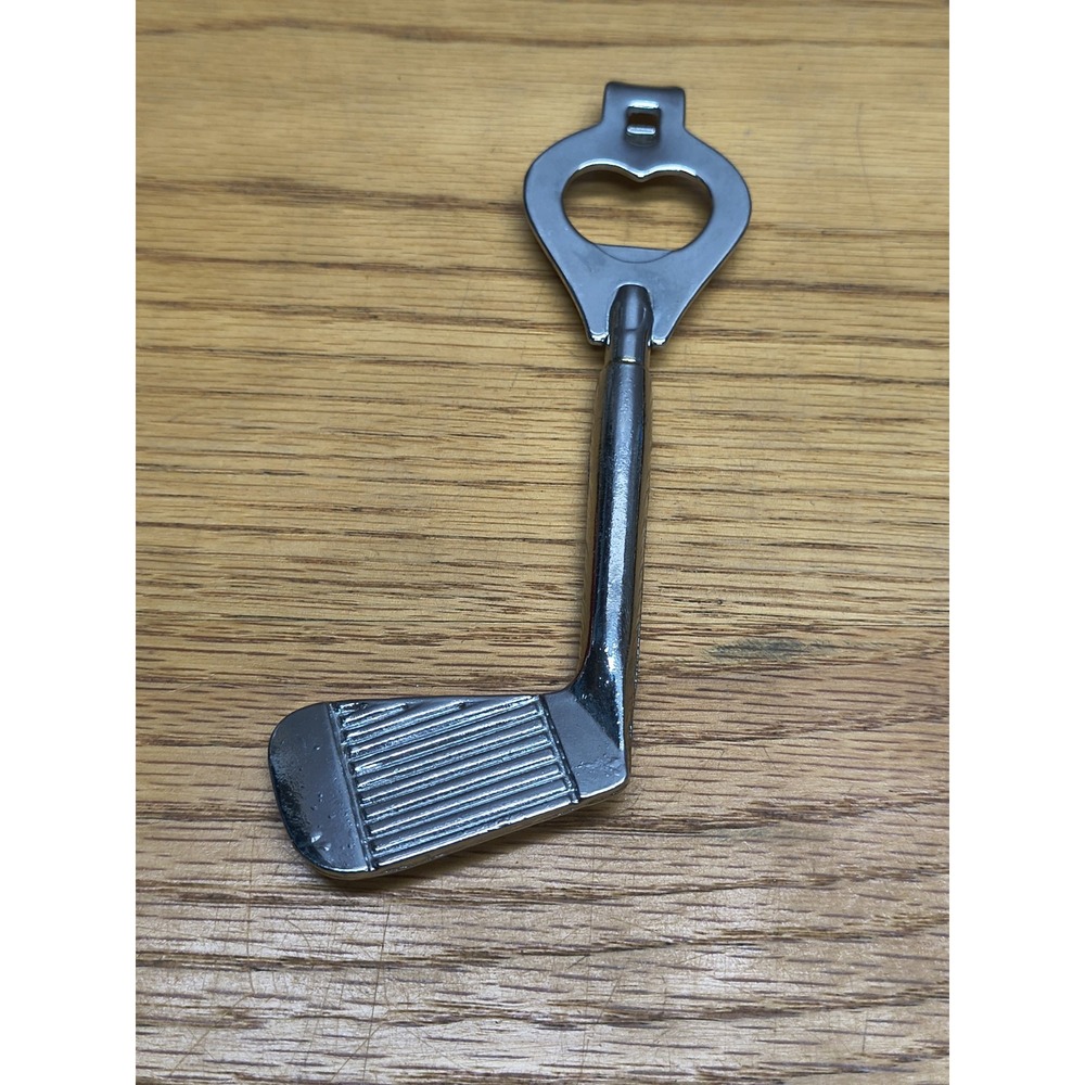 Vintage Iron Wedge Golf Club Bar Tool Beer Bottle Can Opener
